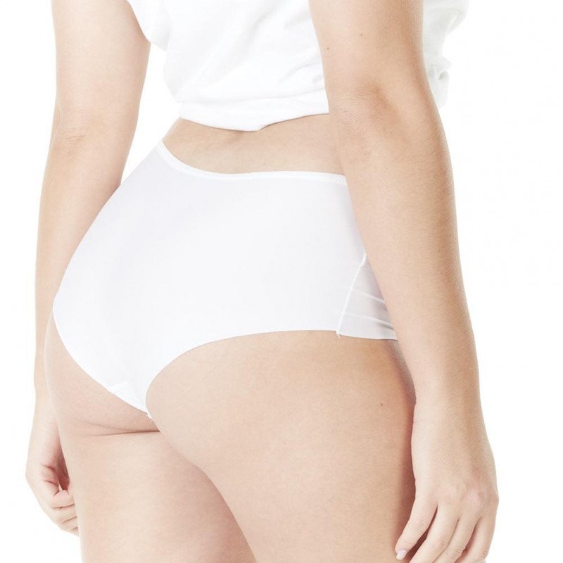 LADY PERFECT Boxer Femme Microfibre INVISIBLE Blanc