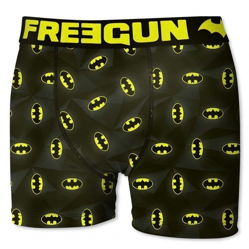 FREEGUN Boxer Garçon Microfibre TE Gris Jaune DC COMICS