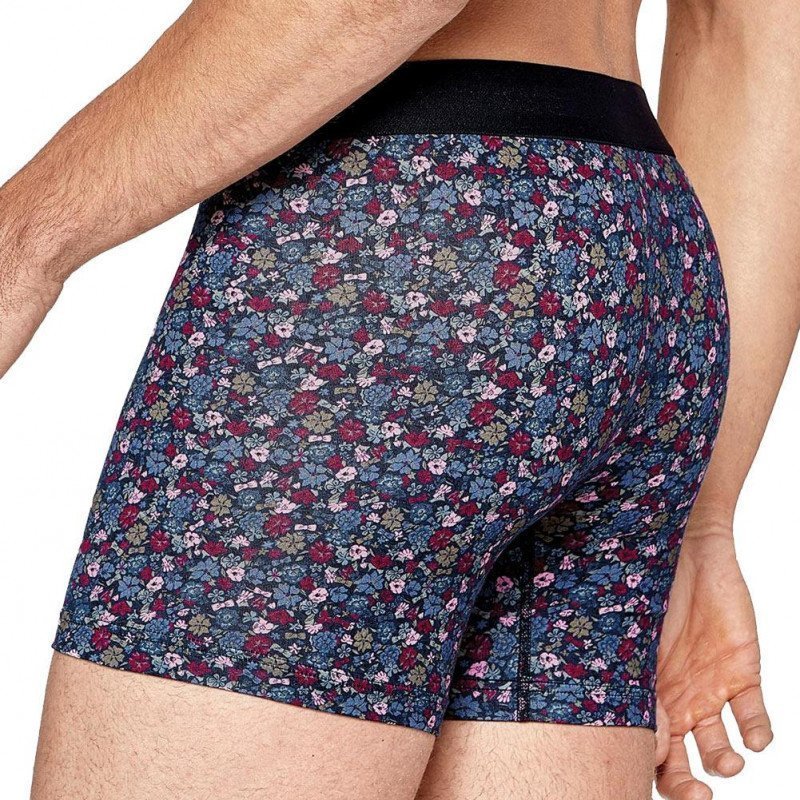 EDEN PARK Boxer Homme Coton FLOWERS Rose