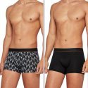 IAMWHATIWEAR Lot de 2 Boxers Homme Lyocell UNSTOPPABLE Noir Blanc