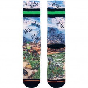 XPOOOS Chaussettes Homme Coton LUKE MOUNTAIN BIKE Multicolore