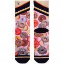 XPOOOS Chaussettes Femme MicroCoton DONUT DOLLY Rose Noir