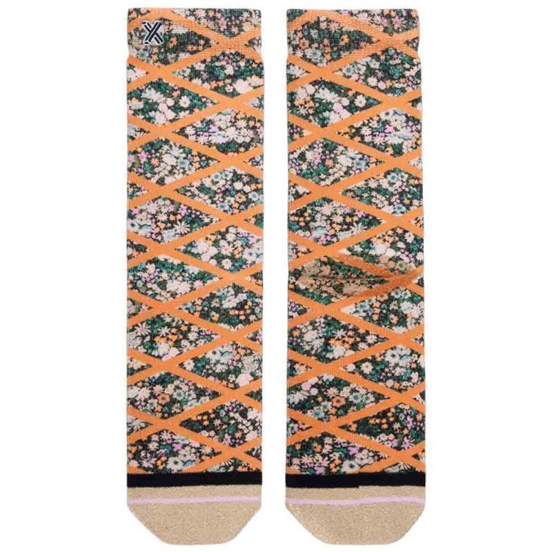 Chaussettes Femme VERSAILLES Orange et Vert