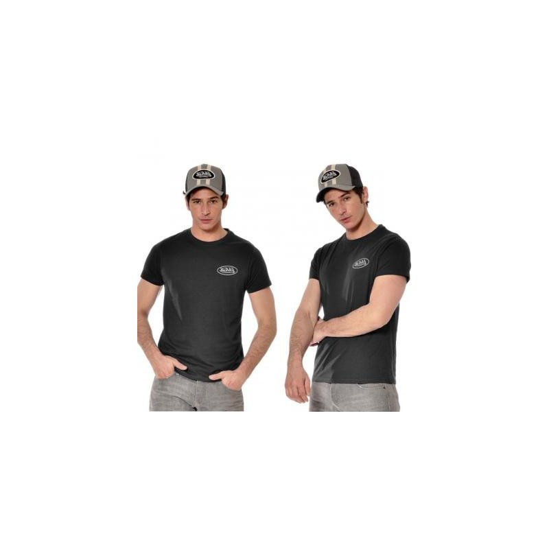 VON DUTCH Lot de 2 t-shirts Homme Coton BASICX2 Noir