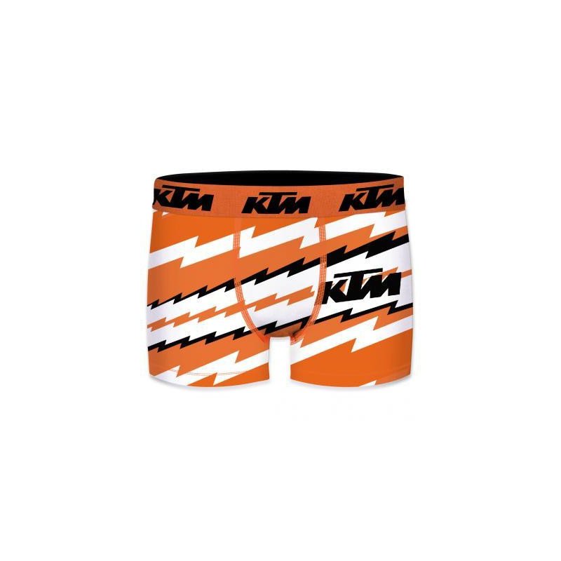 KTM Boxer Garçon Microfibre ECLAIR Orange Blanc