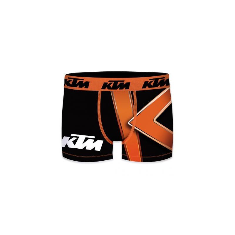 KTM Boxer Garçon Microfibre GEO Noir Orange