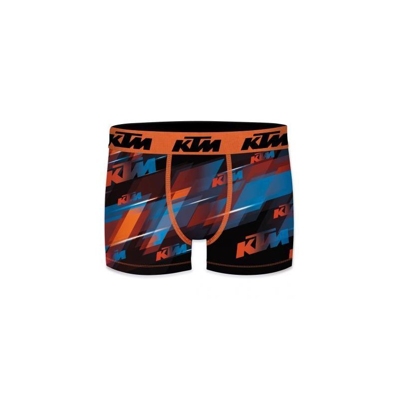 KTM Boxer Garçon Microfibre LOS Orange Bleu