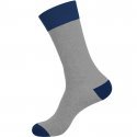 CRAZYSOCKS 2 paires Chaussettes Homme Coton Bio TOUCAN Gris Bleu