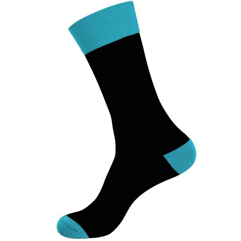 CRAZYSOCKS 2 paires Chaussettes Homme Coton Bio DIAMOND Noir Bleu