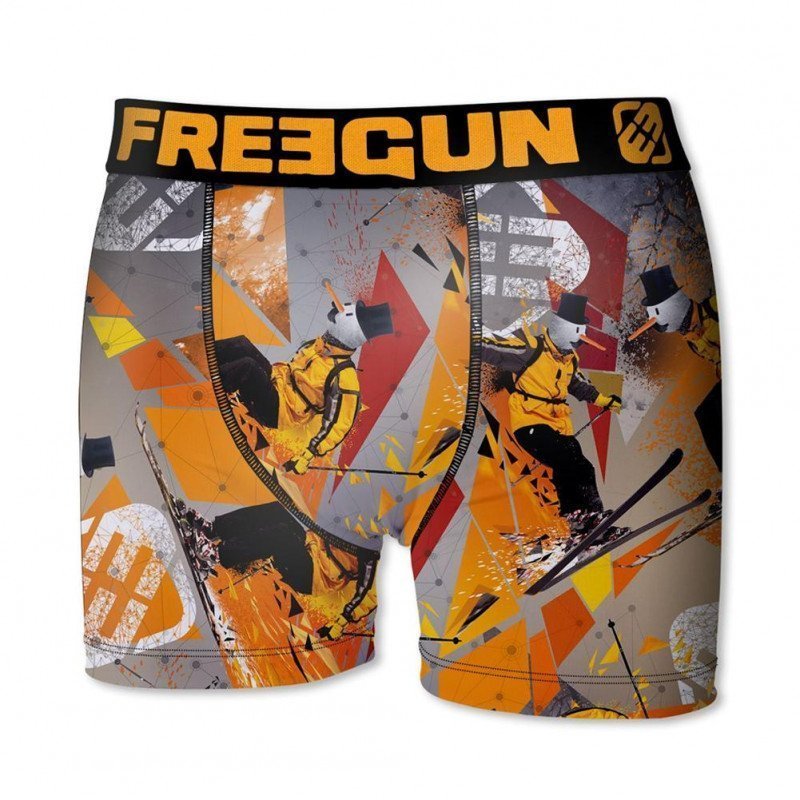 Boxer Garçon OSK Gris et Orange