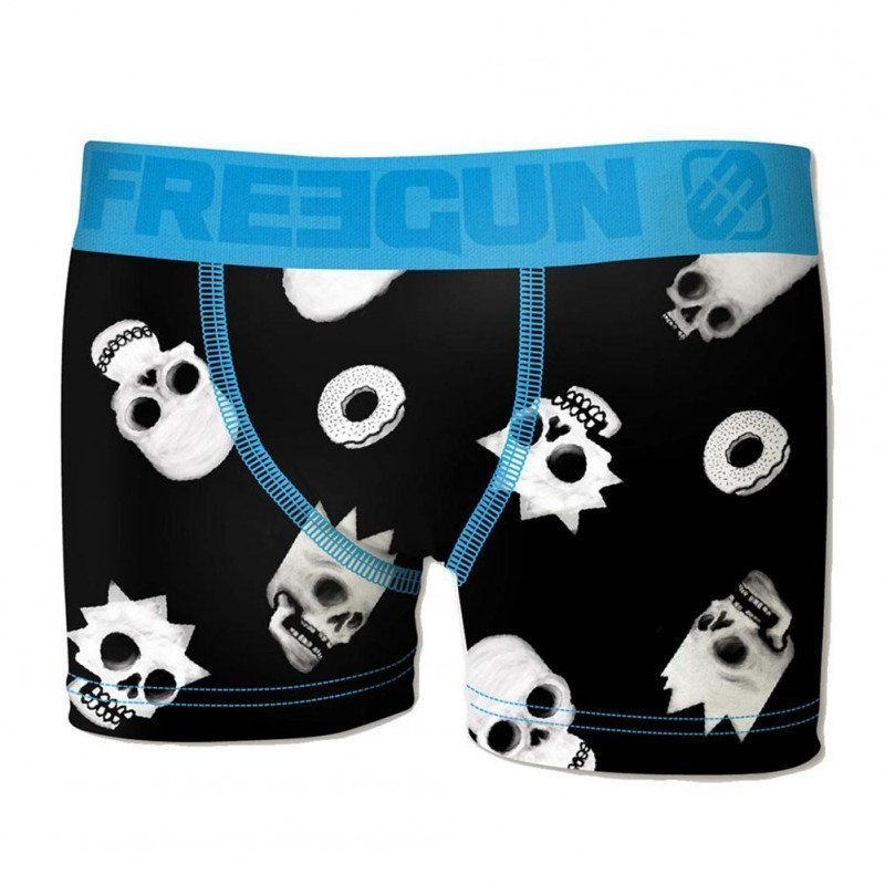 FREEGUN Boxer Bébé Garçon Microfibre SIM Noir Bleu