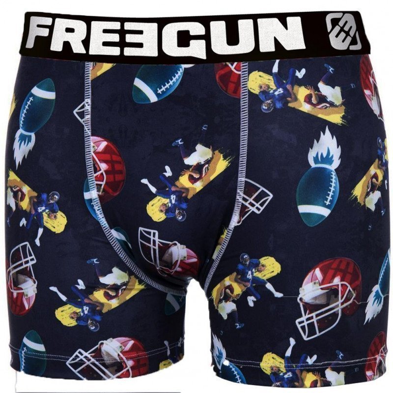 FREEGUN Boxer Bébé Garçon Microfibre FUS Noir Bleu