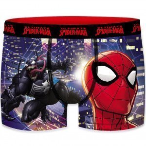 MARVEL Boxer Garçon Microfibre LOL Bleu Rouge