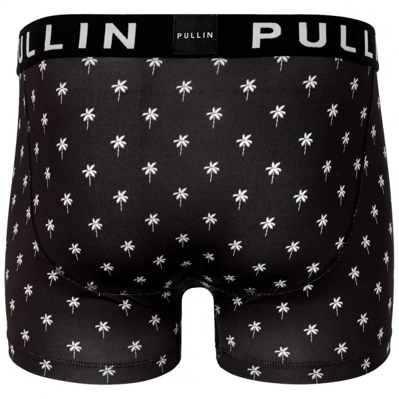 PULL IN Boxer Homme Microfibre BLACKPALMS Noir Blanc