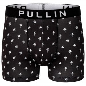 PULL IN Boxer Homme Microfibre BLACKPALMS Noir Blanc