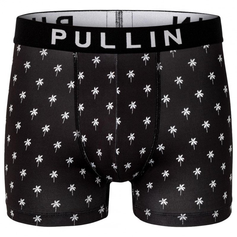 PULL IN Boxer Homme Microfibre BLACKPALMS Noir Blanc