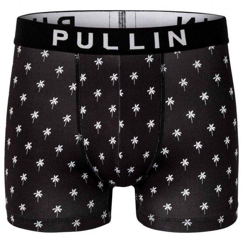 PULL IN Boxer Homme Microfibre BLACKPALMS Noir Blanc