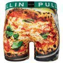 PULL IN Boxer Long Homme Microfibre PIZZAPIZZA Vert Rouge