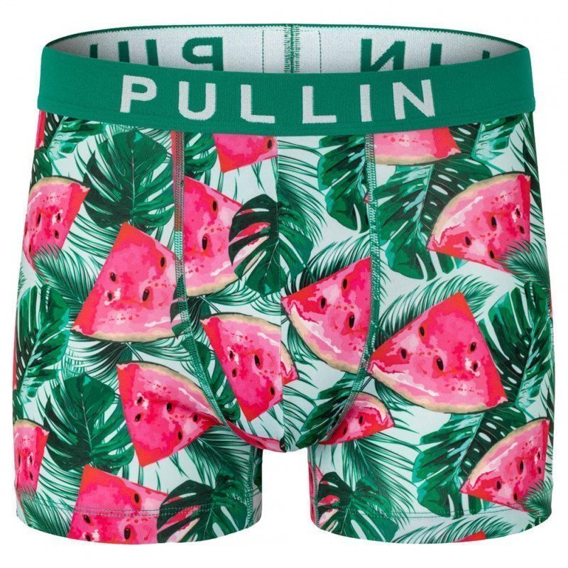 PULL IN Boxer Homme Microfibre SANDIA Vert Rose