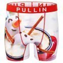 PULL IN Boxer Long Homme Microfibre HOTCOCOA Rouge Blanc