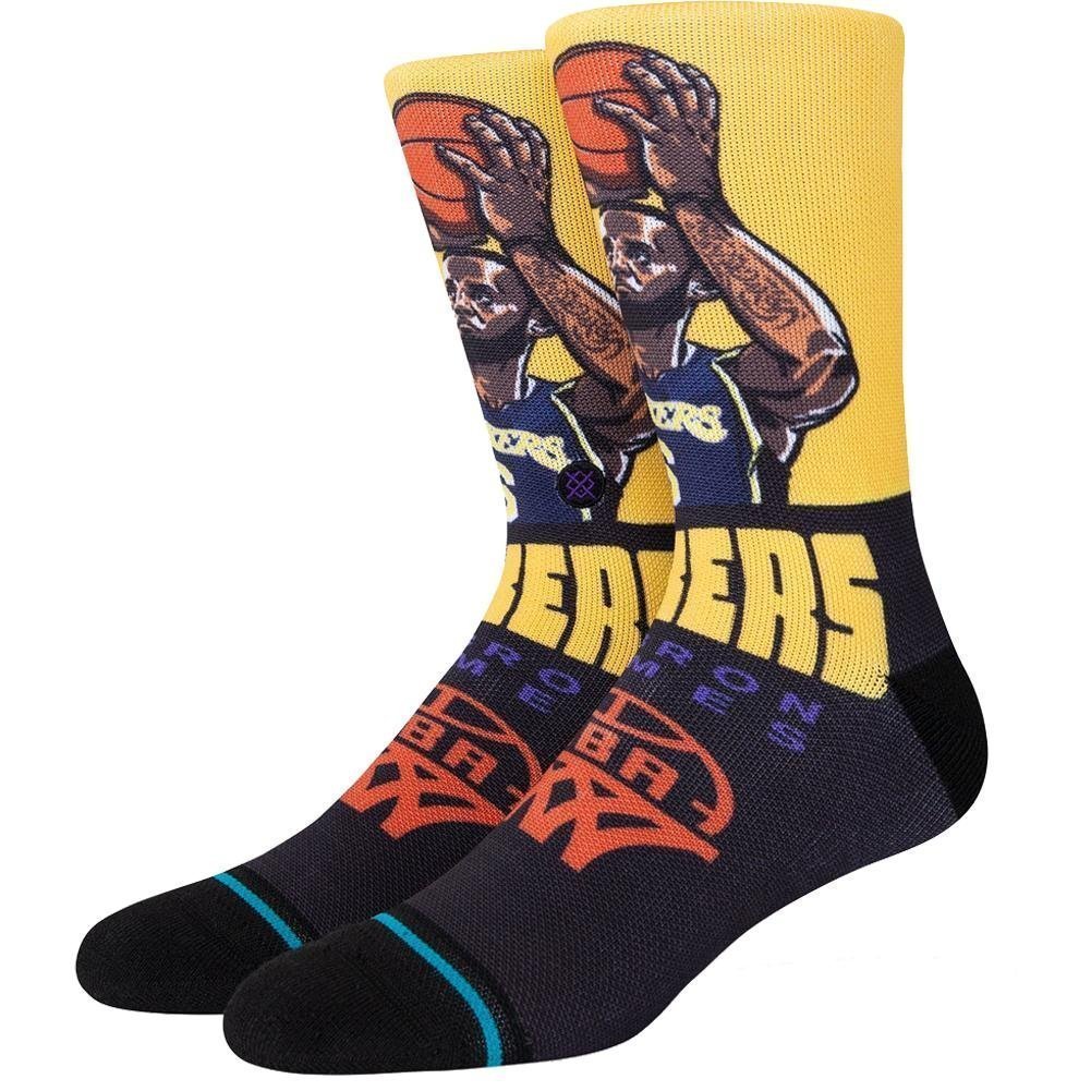 STANCE Chaussettes Homme GRADED LEBRON Jaune Violet NBA