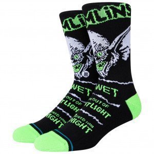 STANCE Chaussettes Homme Coton BRIGHT LIGHT Noir Vert GREMLINS
