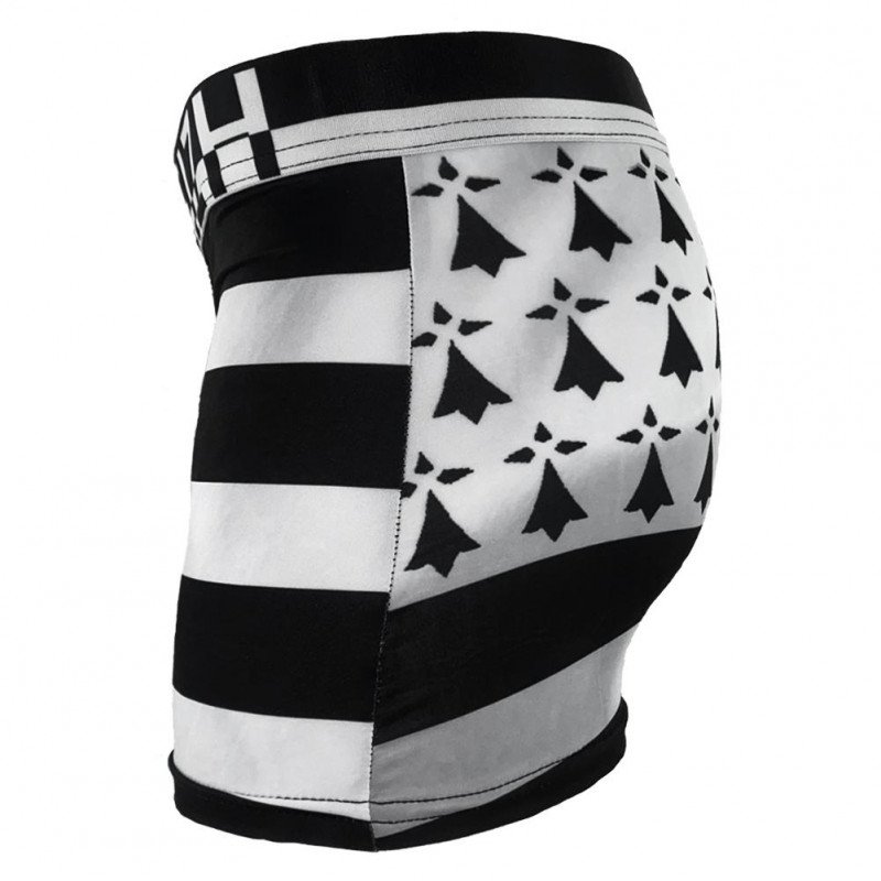 Boxer Homme BRETON Noir et Gris
