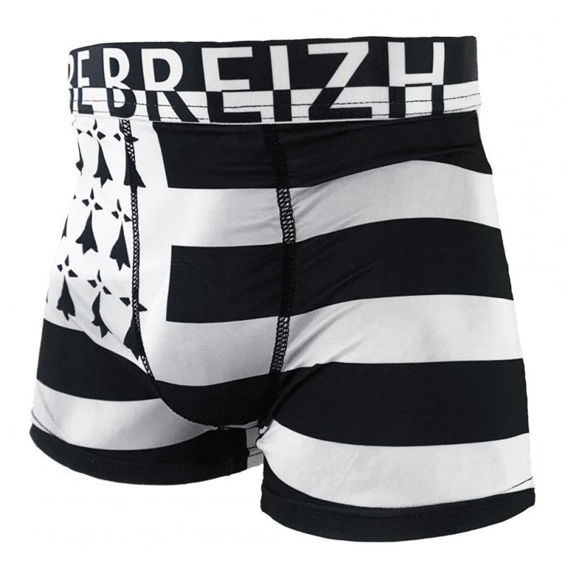 Boxer Homme BRETON Noir et Gris