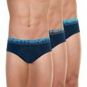 ATHENA Lot de 3 Slips Homme Coton Bio BIOPACK Bleu Marine