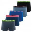 ATHENA Lot de 5 Boxers Homme Coton SPORTPACK Gris Bleu Noir