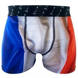 HERITAGE Boxer Homme Microfibre FRANCE Bleu Rouge MADE IN FRANCE