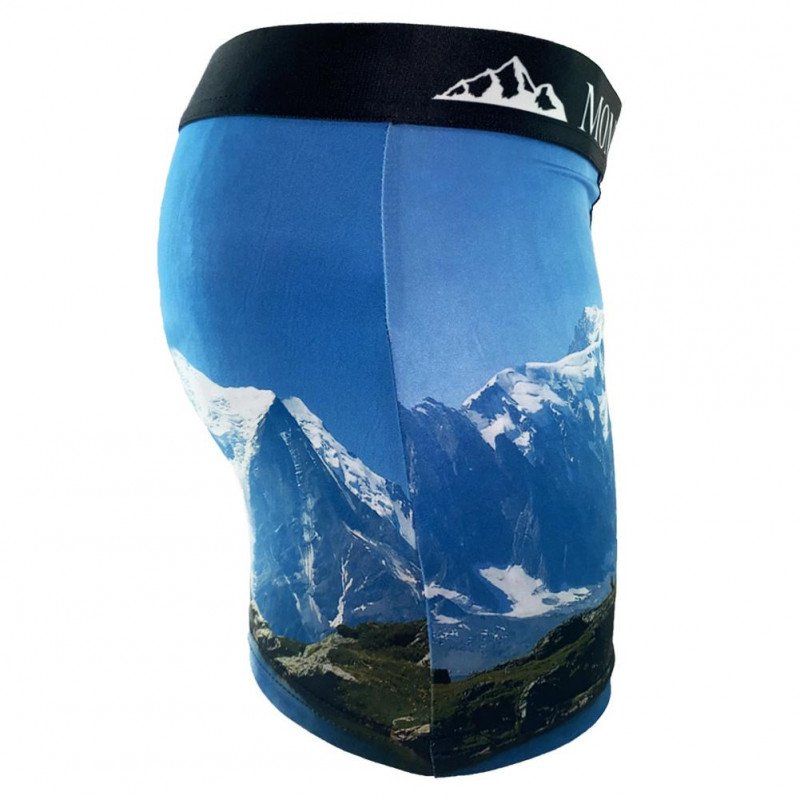 HERITAGE Boxer Homme MONT BLANC Bleu Blanc MADE IN FRANCE