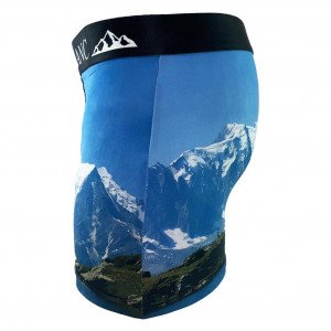 HERITAGE Boxer Homme MONT BLANC Bleu Blanc MADE IN FRANCE
