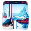PULL IN Boxer Long Homme Microfibre FAMOUNTAINLIFT Bleu Rouge