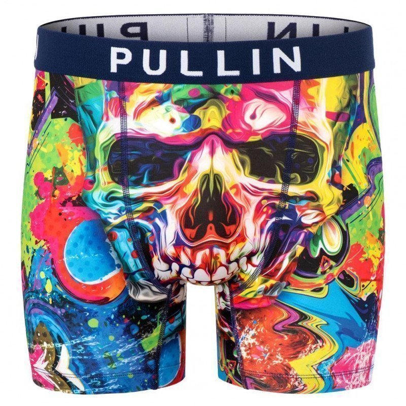 PULL IN Boxer Long Homme Microfibre FASKELETON Multicolore