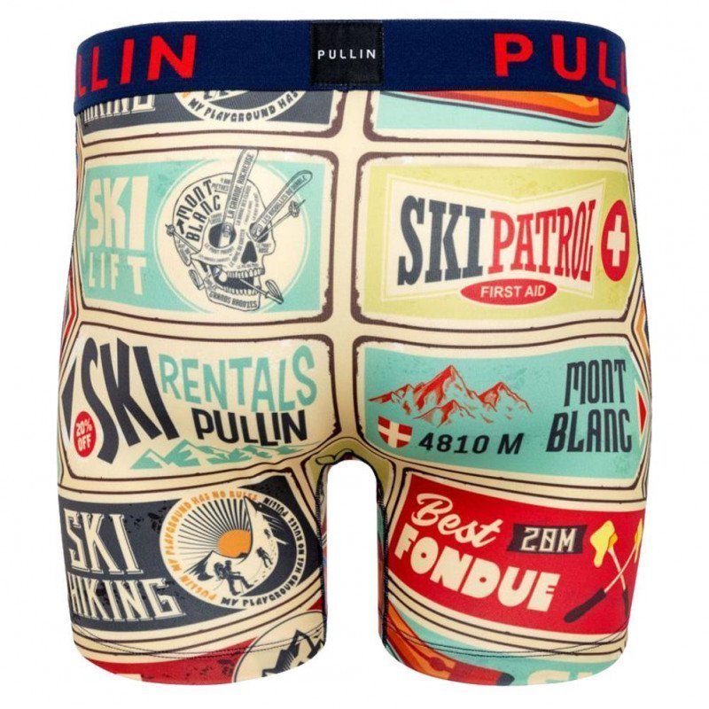 PULL IN Boxer Long Homme Microfibre FASKISIGNS Multicolore