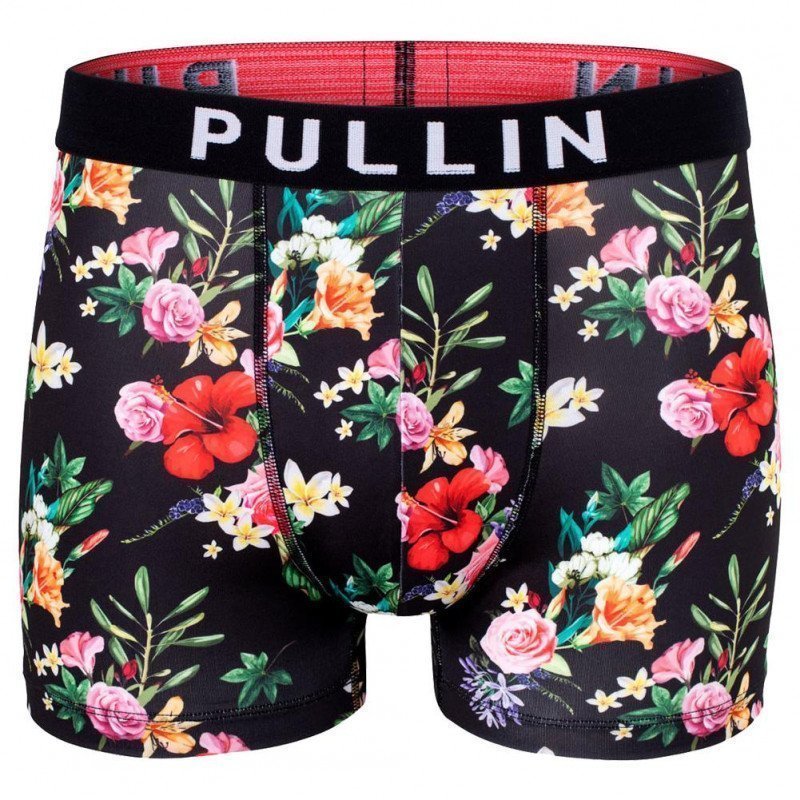 PULL IN Boxer Homme Microfibre MASBLACKROSE Noir Rose