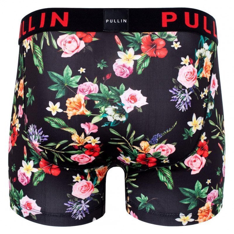 PULL IN Boxer Homme Microfibre MASBLACKROSE Noir Rose