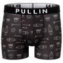PULL IN Boxer Homme Microfibre MASELEMENT Gris Blanc