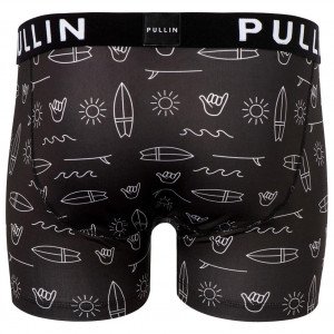 PULL IN Boxer Homme Microfibre MASELEMENT Gris Blanc