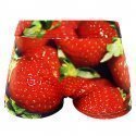 HERITAGE Boxer Femme Microfibre FRAISE Rouge Vert MADE IN FRANCE