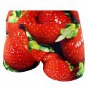 HERITAGE Boxer Femme Microfibre FRAISE Rouge Vert MADE IN FRANCE