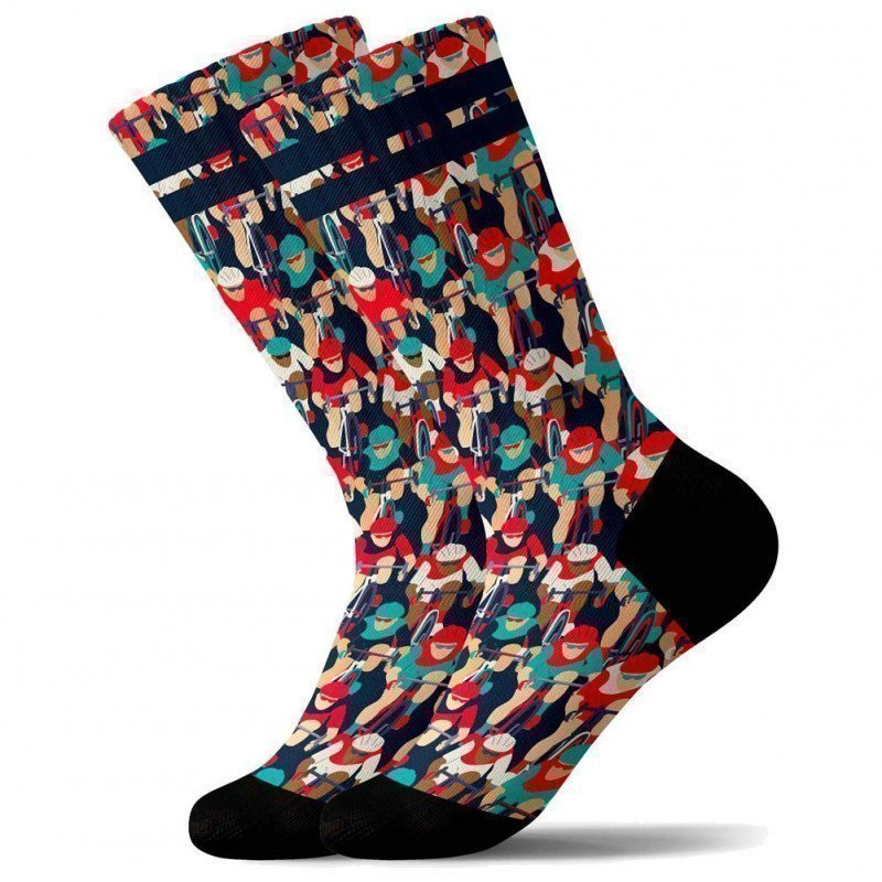 PULL IN Chaussettes Homme Microfibre BIKERACE Multicolore