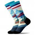 Chaussettes Homme MOUNTAINLIFT Bleu et Blanc