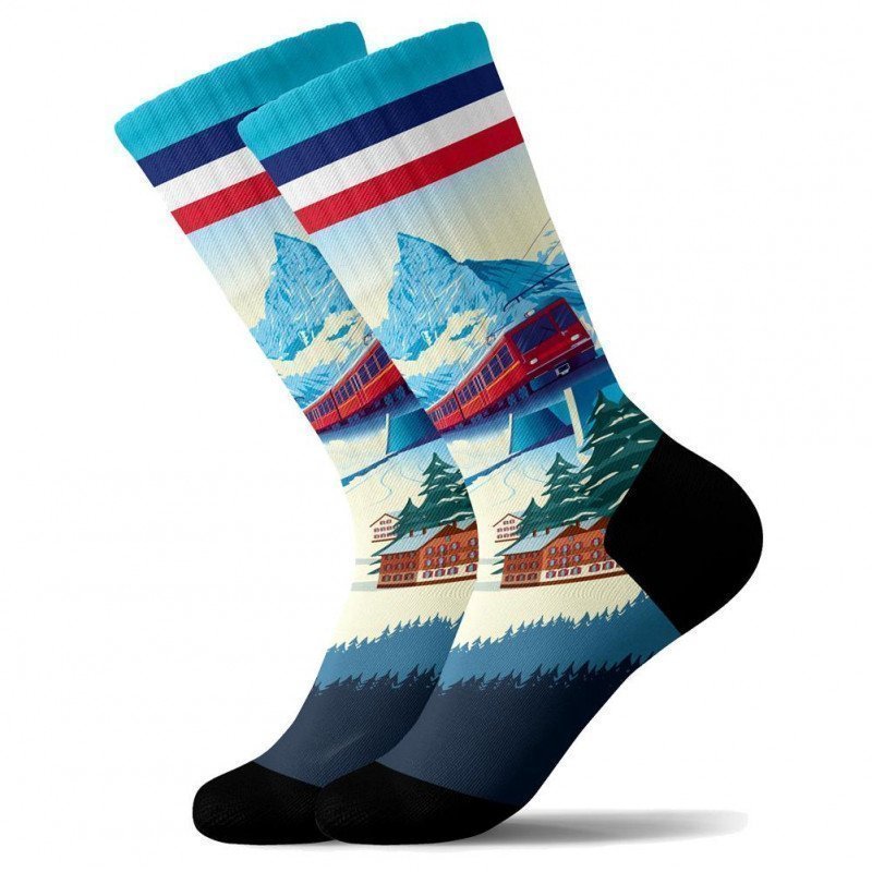Chaussettes Homme MOUNTAINLIFT Bleu et Blanc