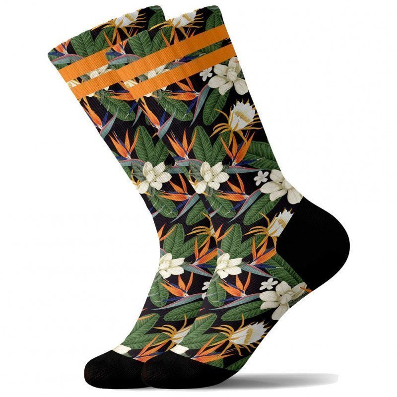 PULL IN Chaussettes Homme Microfibre MAGNOLIA Vert Orange