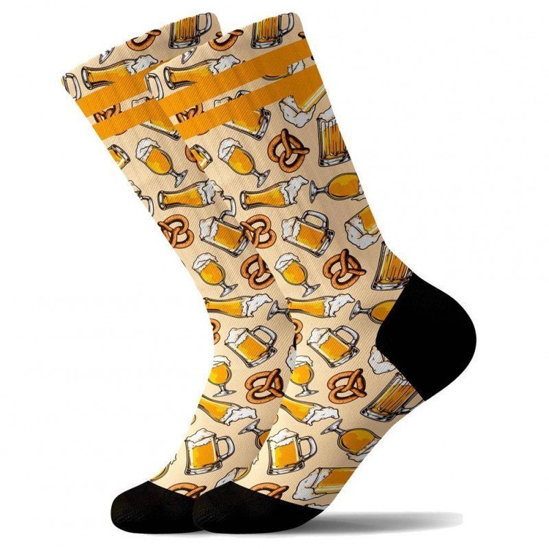 Chaussettes Homme APERO Jaune et Beige