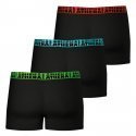 ATHENA Lot de 3 Boxers Homme Coton EASYSPORT Noir Multicolore