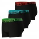 ATHENA Lot de 3 Boxers Homme Coton EASYSPORT Noir Multicolore