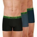 ATHENA Lot de 3 Boxers Homme Coton EASYSPORT Noir Gris Vert